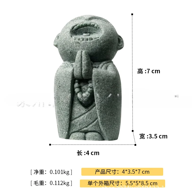 Zen Inspired Japanese Cute Little Monk Ornament - Image 9